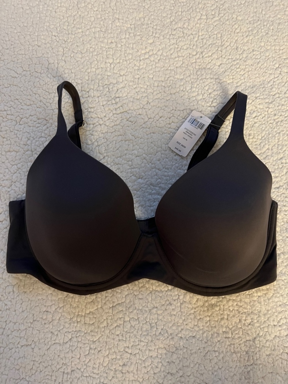 Soma NWT Gray Embraceable Perfect Coverage bra 36DD